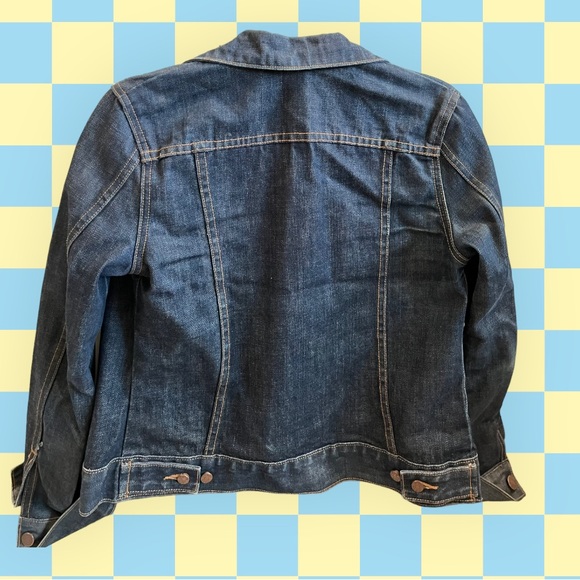 Vintage J.Crew Jean Jacket Dark Rinse (Circa 2000) women's - Picture 3 of 16